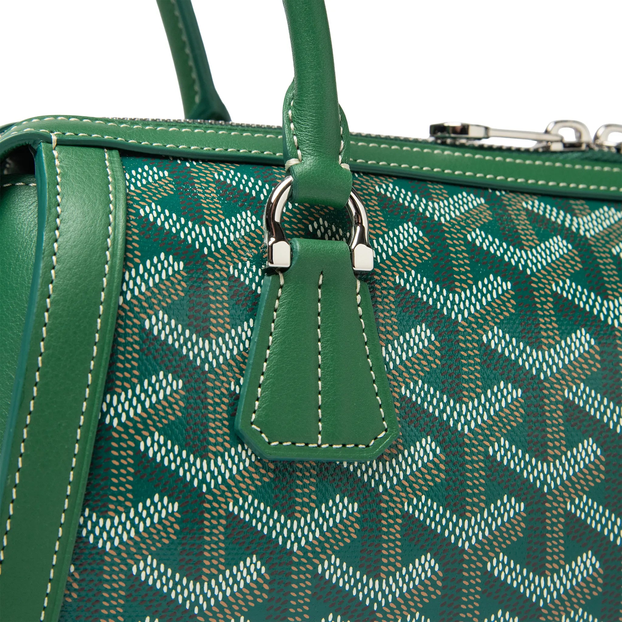 Detailed View of Goyard Bonbonniere Green Bag BONBONPMLTY09CL09P